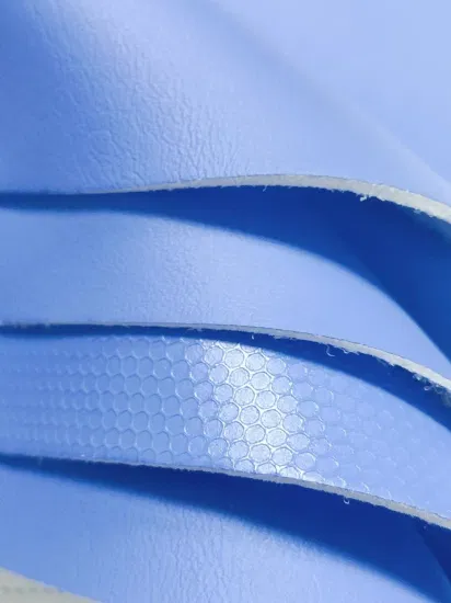 Couro artificial do plutônio do PVC da tela para o material de microfibra do couro da mobília do sofá