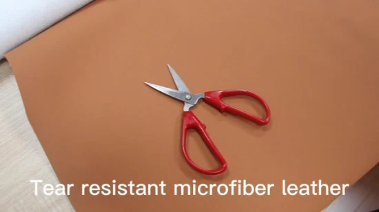 Couro sintético de microfibra para vestuário novo resistente a rasgos